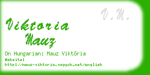 viktoria mauz business card